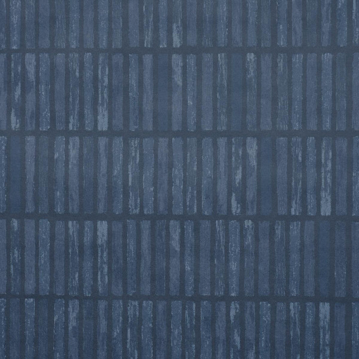 Wabi-Sabi Dark Blue 5014592 by Schumacher Designer Wallpaper Backdrop 27.0" - Swanky Fabrics -