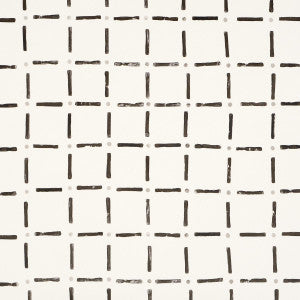 Drifting Grid Black 5015610 by Schumacher Designer Wallpaper