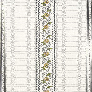 Serena Stripe Ochre 5015931 by Schumacher Designer Wallpaper