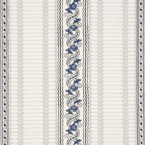Serena Stripe Blue 5015930 by Schumacher Designer Wallpaper