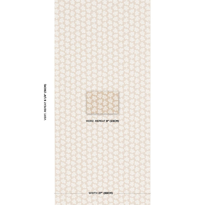 Olive Neutral 5015921 by Schumacher Designer Wallpaper Rita Konig 9.0" - Swanky Fabrics -