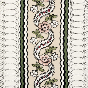 Serena Stripe Rose 5015932 by Schumacher Designer Wallpaper