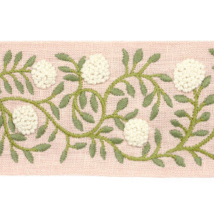 Ashoka Tape Leaf & Blush 76296 by Schumacher Designer Trim