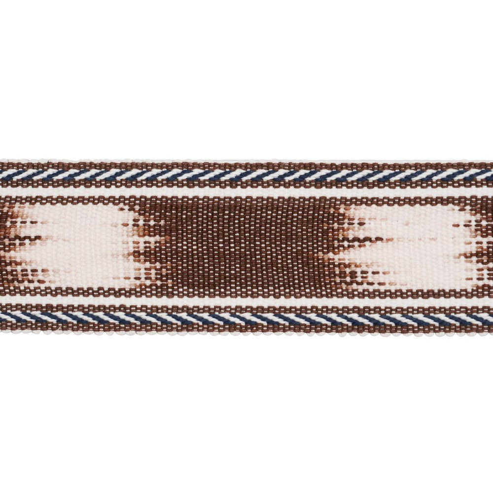 Banyan Tape Narrow Brown 83244 by Schumacher Designer Trim Perennial Favorite Trims 2.0" - Swanky Fabrics -