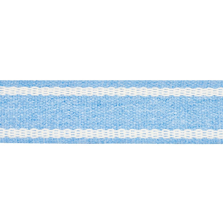 Sullivan Tape Narrow Indoor/Outdoor Blue 83670 by Schumacher Designer Trim Perennial Favorite Trims - Swanky Fabrics -