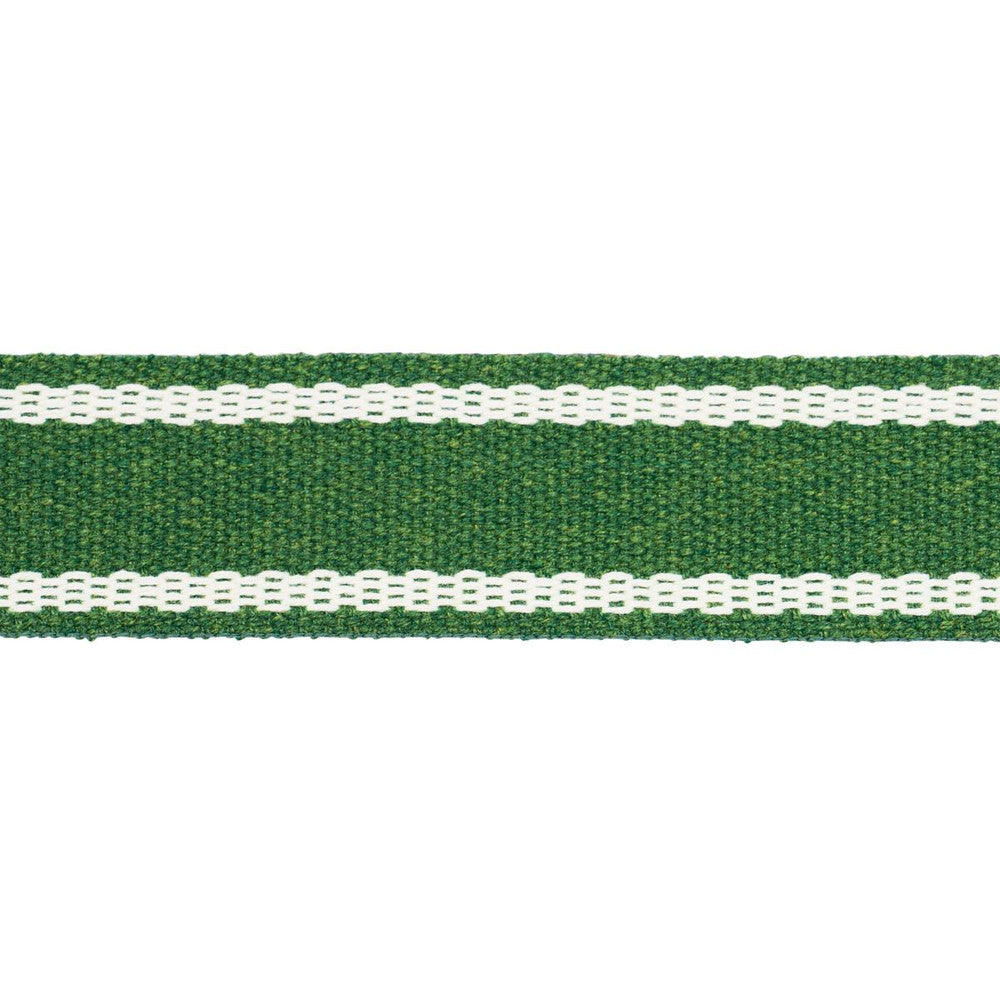 Sullivan Tape Narrow Indoor/Outdoor Green 83672 by Schumacher Designer Trim Perennial Favorite Trims - Swanky Fabrics -