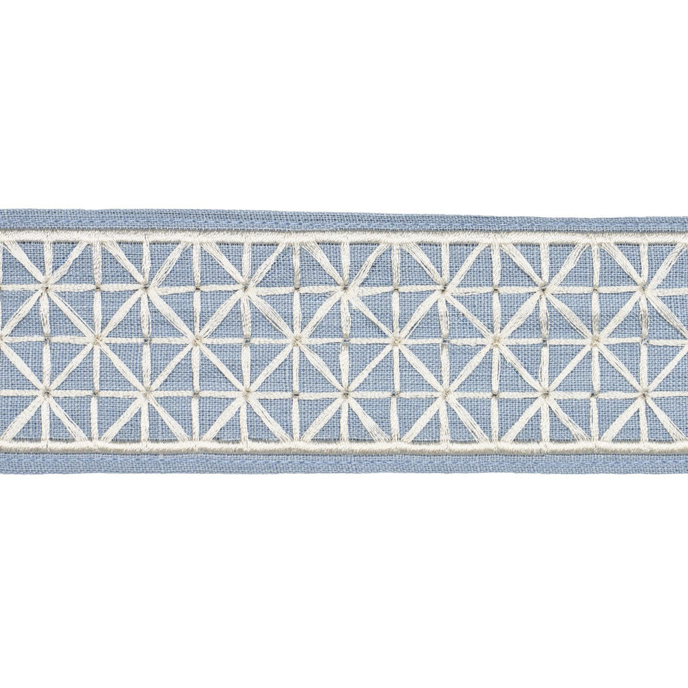 Directoire Tape Narrow Sky 83851 by Schumacher Designer Trim Perennial Favorite Trims - Swanky Fabrics -