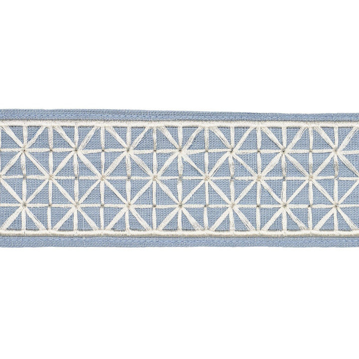 Directoire Tape Narrow Sky 83851 by Schumacher Designer Trim Perennial Favorite Trims - Swanky Fabrics -