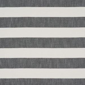 Desert Wide Stripe Charcoal 83832 by Schumacher Designer Fabric