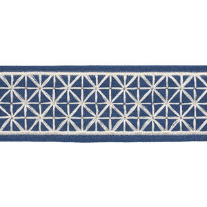 Directoire Tape Narrow Bleu Marine 83854 by Schumacher Designer Trim