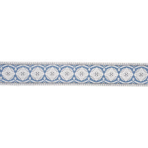 Maximilian Tape Blue 84330 by Schumacher Designer Trim