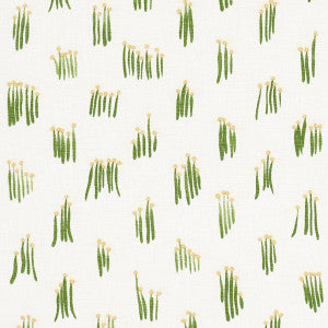 Meadow Button Hand Embroidery Yellow 84390 by Schumacher Designer Fabric