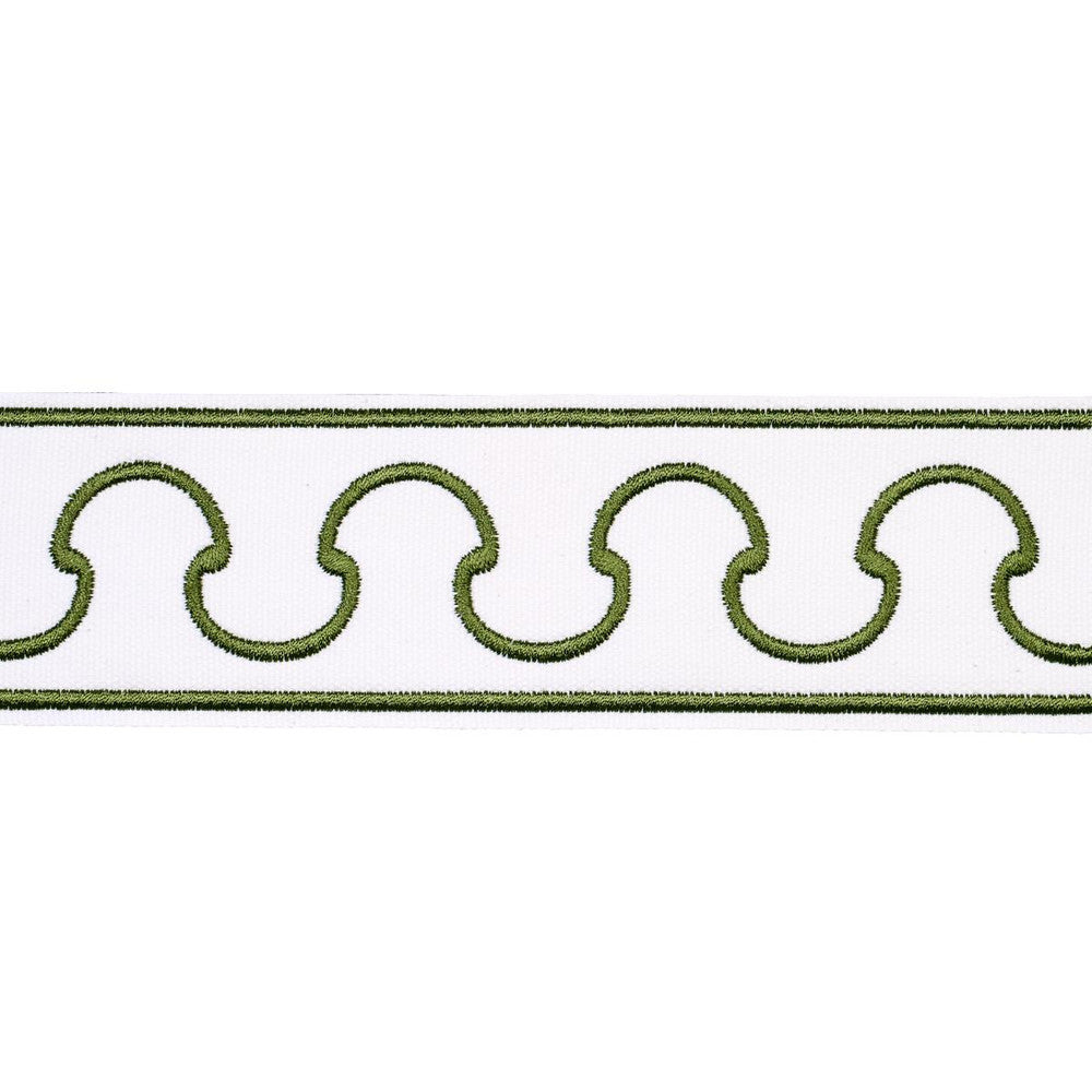 Grenelle Green 84561 by Schumacher Designer Trim Paloma Contreras Trims 2.5" - Swanky Fabrics -