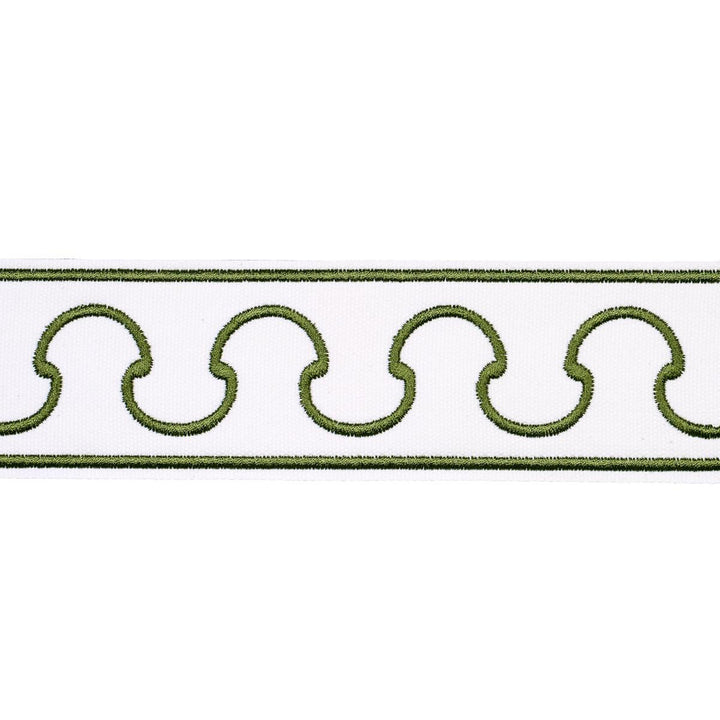 Grenelle Green 84561 by Schumacher Designer Trim Paloma Contreras Trims 2.5" - Swanky Fabrics -