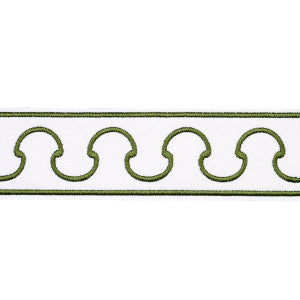 Grenelle Green 84561 by Schumacher Designer Trim