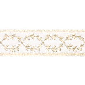 Maison Vine Ivory 84571 by Schumacher Designer Trim