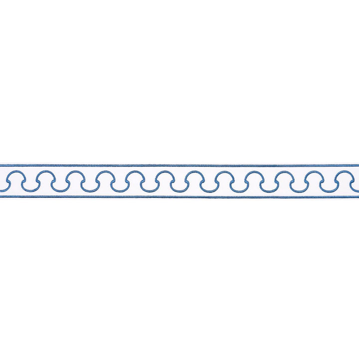 Grenelle Marine 84562 by Schumacher Designer Trim Paloma Contreras Trims 2.5" - Swanky Fabrics -