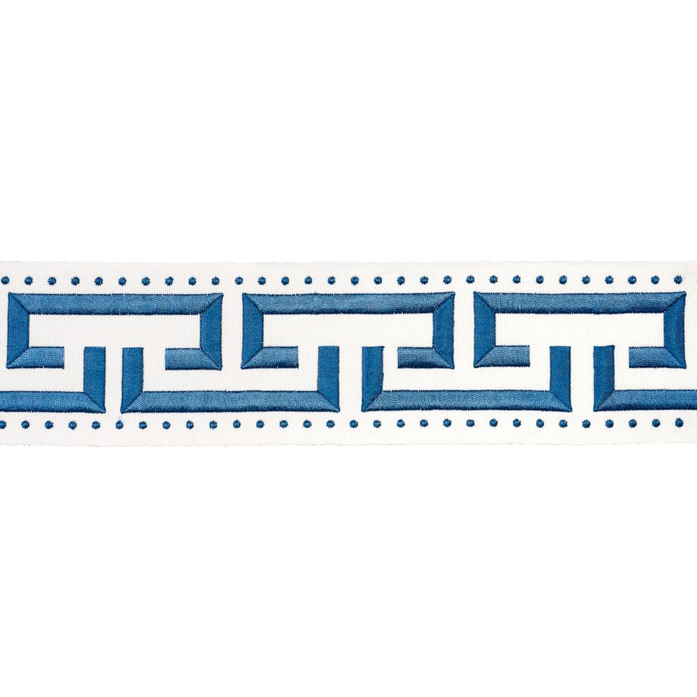 Margo Fret Marine 84580 by Schumacher Designer Trim Paloma Contreras Trims 3.0" - Swanky Fabrics -
