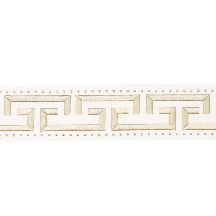 Margo Fret Ivory 84584 by Schumacher Designer Trim Paloma Contreras Trims 3.0" - Swanky Fabrics -