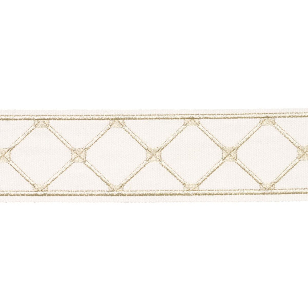 Parisian Bamboo Ivory 84603 by Schumacher Designer Trim Paloma Contreras Trims 2.5" - Swanky Fabrics -