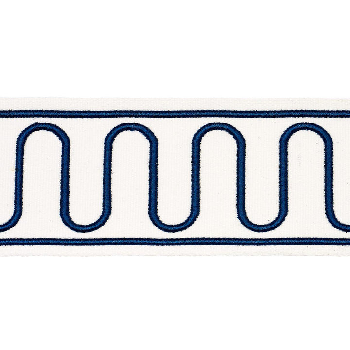 Royere Scroll Marine 84620 by Schumacher Designer Trim Paloma Contreras Trims 3.0" - Swanky Fabrics -