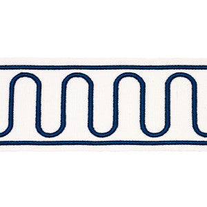 Royere Scroll Marine 84620 by Schumacher Designer Trim