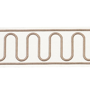 Royere Scroll Ivory 84623 by Schumacher Designer Trim