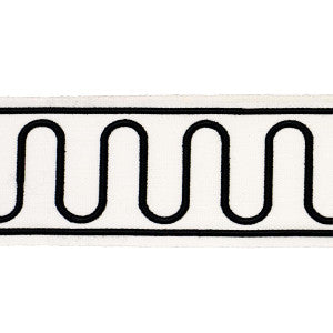 Royere Scroll Black 84624 by Schumacher Designer Trim