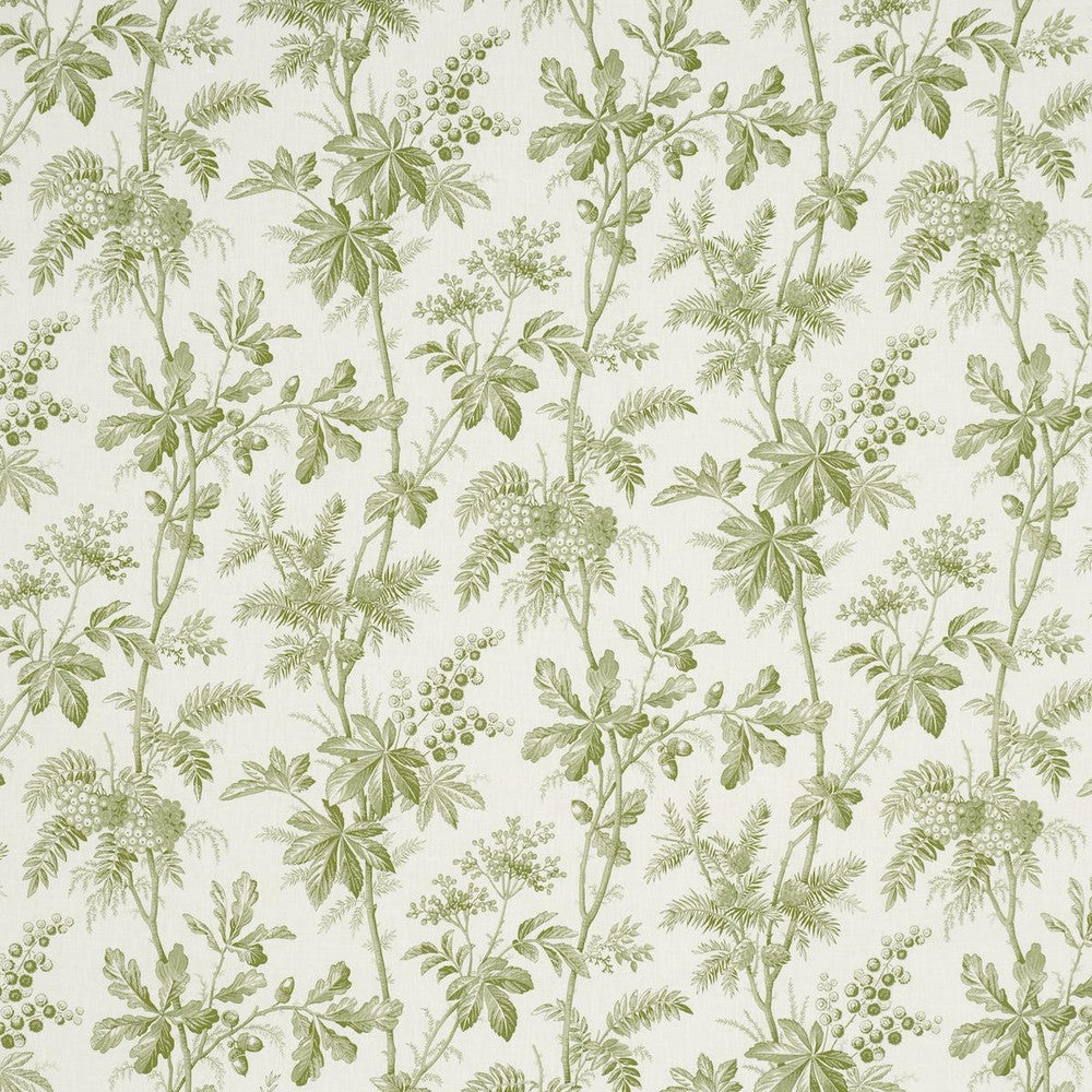 Brantwood Vine Leaf 174114 by Schumacher Designer Fabric A Country Life 18.0" - Swanky Fabrics -
