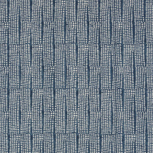 Noland Block Print Indigo 182290 by Schumacher Designer Fabric