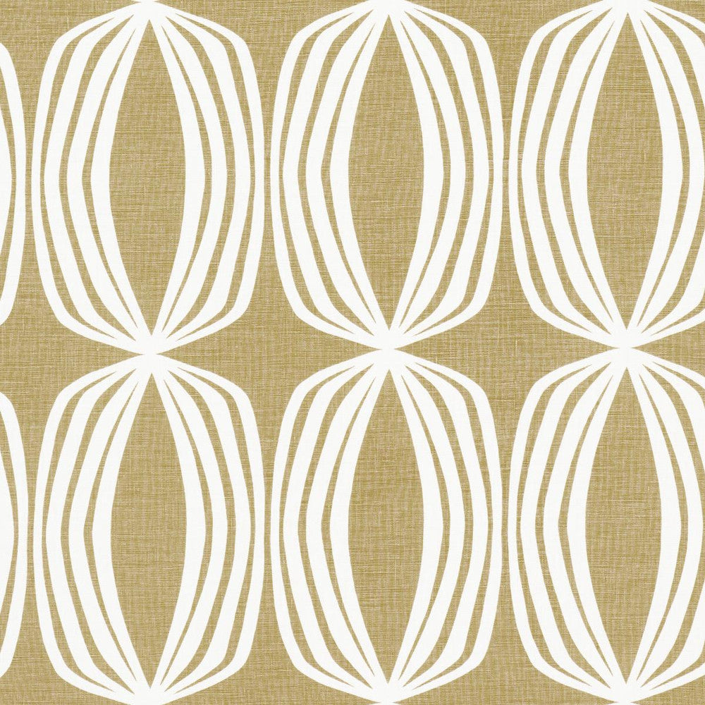 Fontana Hand Print Ochre 182321 by Schumacher Designer Fabric Mesa 9.0" - Swanky Fabrics -