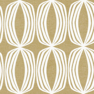 Fontana Hand Print Ochre 182321 by Schumacher Designer Fabric