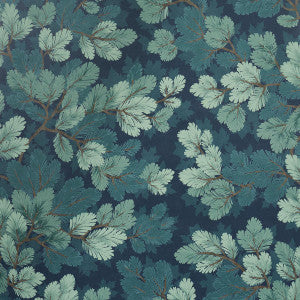 Covey Hedge Midnight 5016070 by Schumacher Designer Wallpaper