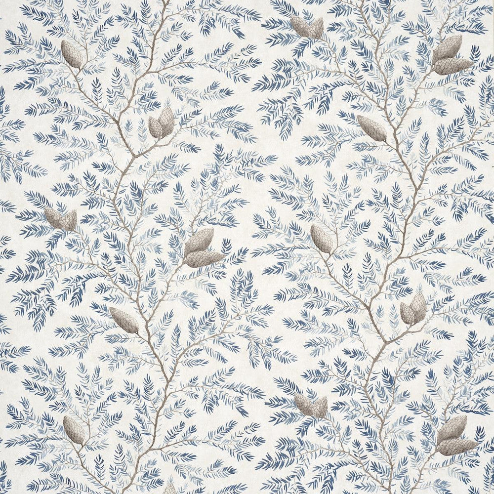 Pinewood Winter 5016091 by Schumacher Designer Wallpaper A Country Life 27.0" - Swanky Fabrics -