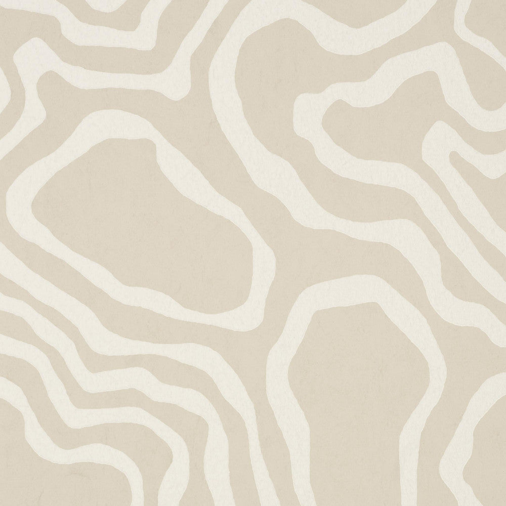 Defeo Bone 5016101 by Schumacher Designer Wallpaper Mesa 20.5" - Swanky Fabrics -
