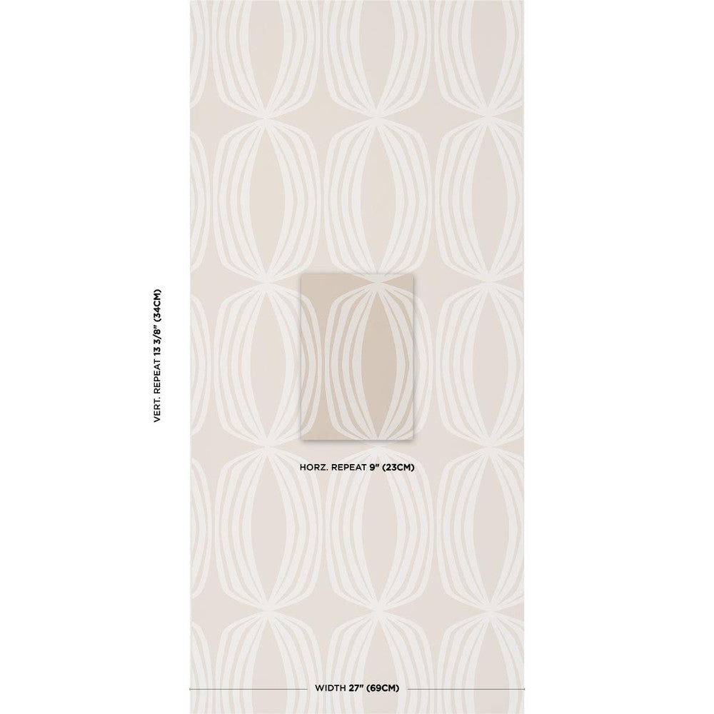 Fontana Birch 5016120 by Schumacher Designer Wallpaper Mesa 9.0" - Swanky Fabrics -