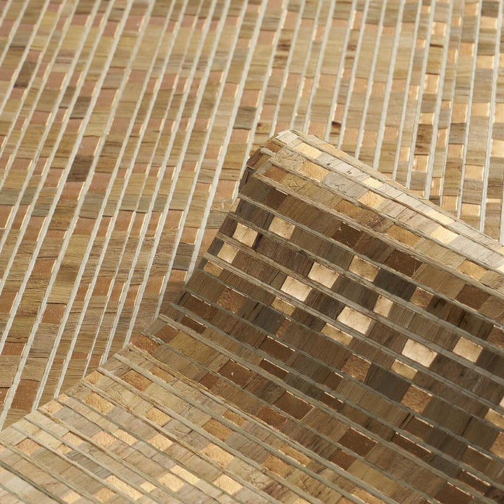 Etti Waterlily Wallcovering Warm Gold 5016220 by Schumacher Designer Wallpaper Patterson Flynn - Swanky Fabrics -