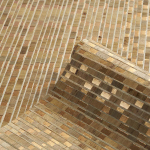 Etti Waterlily Wallcovering Warm Gold 5016220 by Schumacher Designer Wallpaper