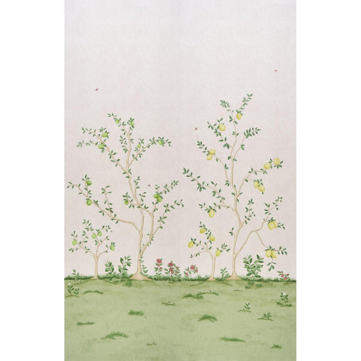 Citrus Blossom 2 Blush 5017161 by Schumacher Designer Wallpaper Botanical Garden 108.0" - Swanky Fabrics -
