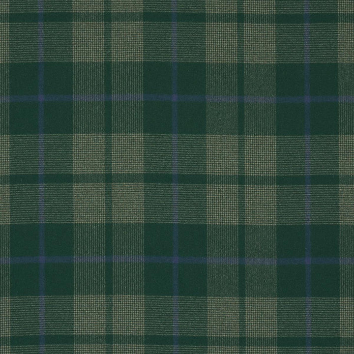 Montana Wool Plaid Hunter 66666 by Schumacher Designer Fabric A Country Life 9.62" - Swanky Fabrics -