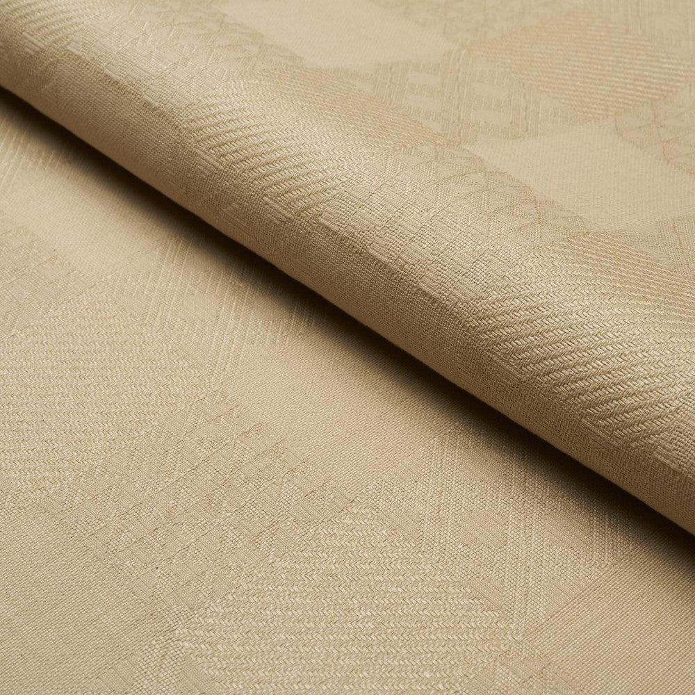 Malia Natural 84050 by Schumacher Designer Fabric Patterson Flynn 6.25" - Swanky Fabrics -