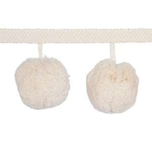 Pom Pom Ivory 84770 by Schumacher Designer Trim