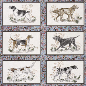Chasers Legacy Slate 5016080 by Schumacher Designer Wallpaper