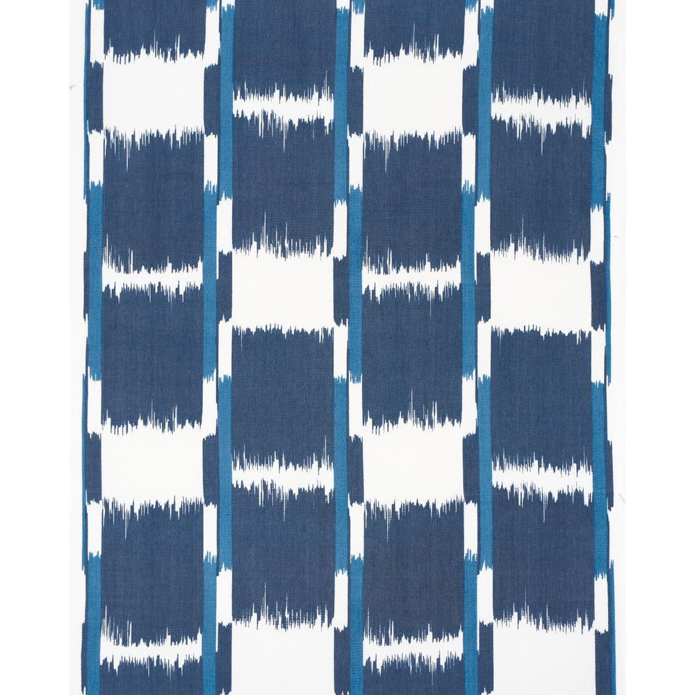Tuzla Denim 181282 by Schumacher Designer Fabric Ikats 26.5" - Swanky Fabrics -