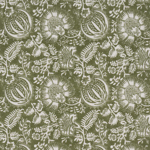 Pomegranate Print Olive 177695 by Schumacher Designer Fabric