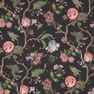 Josephine Noir 179653 by Schumacher Designer Fabric