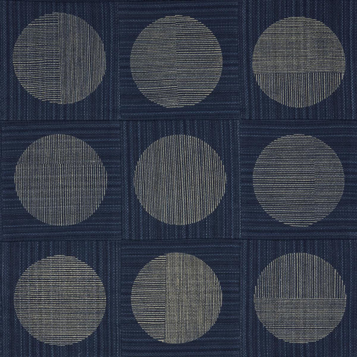 Una Hand Block Print Indigo 182302 by Schumacher Designer Fabric Mesa 26.5" - Swanky Fabrics -