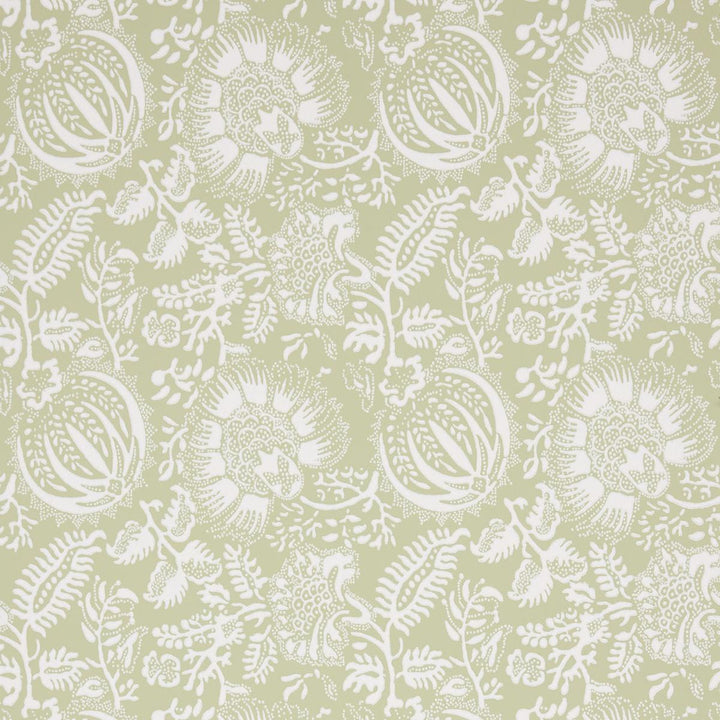 Pomegranate Print Moss 5016371 by Schumacher Designer Wallpaper A Love Affair 13.5" - Swanky Fabrics -