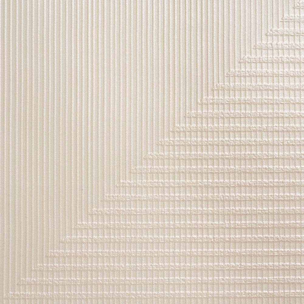 Hand Combed Triangles Pearlescent 5016520 by Schumacher Designer Wallpaper Textured & Woven Wallcoverings 27.0" - Swanky Fabrics -