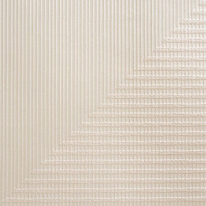 Hand Combed Triangles Pearlescent 5016520 by Schumacher Designer Wallpaper
